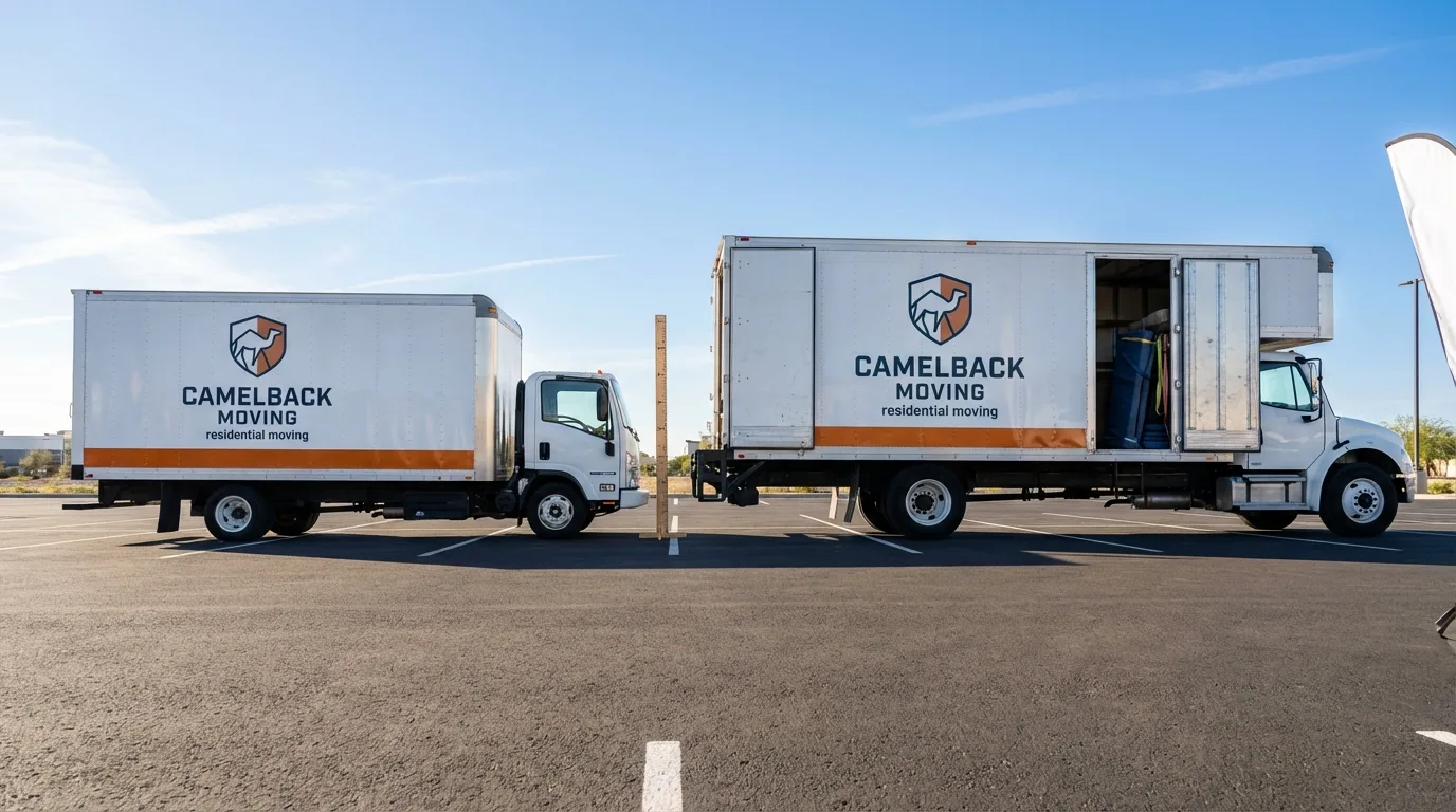 Moving truck size capacity guide in Dyersville